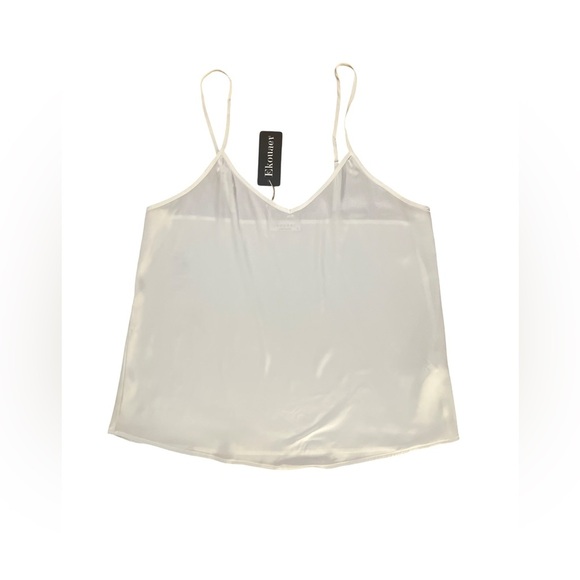 Ekouaer Other - Ekouaer White Satin Camisole NWT Size Small​